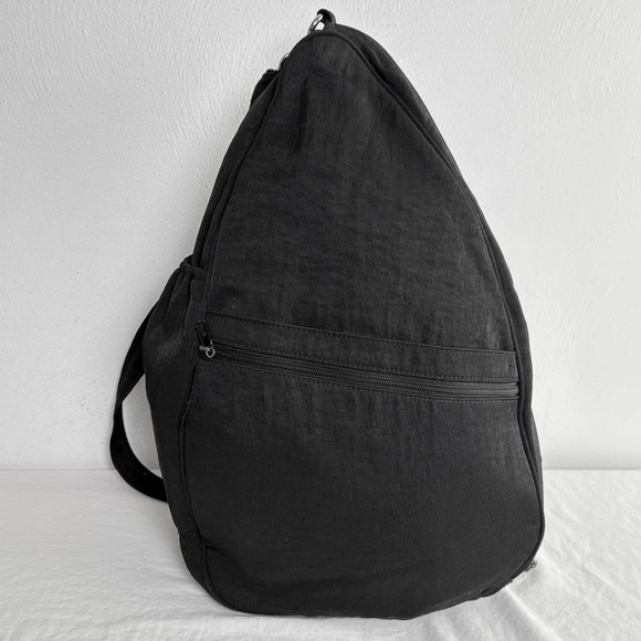 Norm Thompson Handbags - NORM THOMPSON LARGE Teardrop Black Nylon Sling Backpack Bag  Unisex TRAVEL